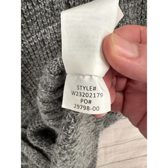 prAna Yunna Moto Zip Duster‎ Cardigan Sweater Women's Medium Gray - Picture 10 of 13